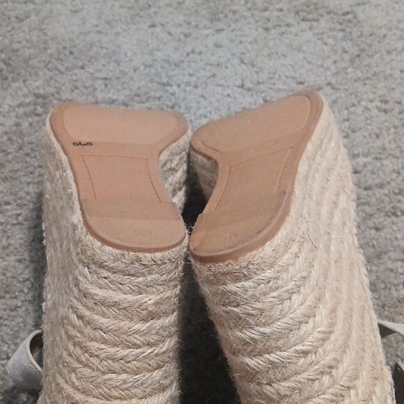 Marc Fisher Mladore Perforated Leather Espadrille Wedge Sandals Size 11 NWT - Picture 7 of 10